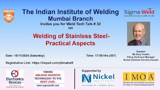 Welding Of Stainless Steels  Practical Approach WTT  32 [upl. by Yetta947]