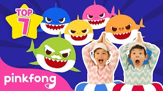 🏆TOP7 Baby Shark Dance Songs  Animal Songs  Compilation for Kids  Pinkfong Songs for Children [upl. by Eads]