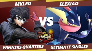 UFA 2019 SSBU  FOX  MkLeo Marth Joker Vs SY  Elexiao Greninja Smash Ultimate Tournament WQ [upl. by Eddra]