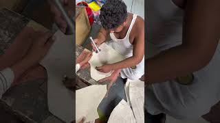 How to make ladies chappel in factory handmade skill unitedstate shortfeed shortvideos [upl. by Adaiha387]