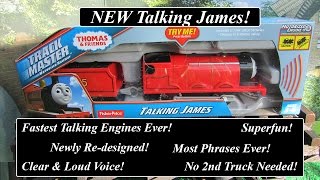 Thomas amp Friends Toy TrainNew Talking Trackmaster Motorized James [upl. by Cyler]