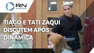 Tiago e Tati Zaqui discutem na sede após dinâmica [upl. by Lokin220]