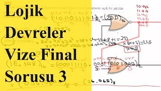 Sayısal Tasarım Vize ve Final Soruları 3 Lojik Devre Tasarımı Vize Final Soruları ve Cevapları [upl. by Claudio]