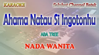 AHAMA NATAU SIDOHONONKU ll KARAOKE BATAK ll ABA TREE ll NADA WANITA DDO [upl. by Nosretep]