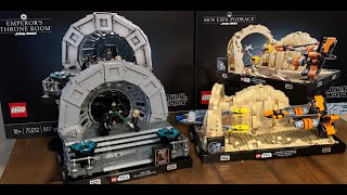 LEGO STAR WARS DIARAMA BUILDS [upl. by Eseela]