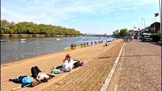 MustSee London Walking Tour Along Idyllic Putney Thames Path 4K [upl. by Nyleuqaj]