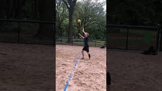 The PERFECT beach volleyball serve in fast and slow motion 🏐 [upl. by Tatiana]