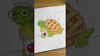 Je mélange une tortue et une tarte  ✍️🐢🥧 [upl. by Javier]