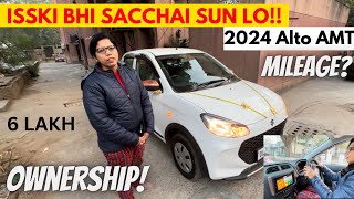 6 लाख मैं Top AMT 👌 New Alto K10 2024 Ownership Review  Alto k10 new model 2024  Alto vxi plus [upl. by Fiore386]