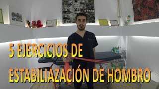 5 EJERCICIOS de ESTABILIZACIÓN de HOMBROS  Fisiolution [upl. by Uamak187]