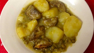 MENESTRA DE ALCACHOFAS GUISANTES Y PATATAS [upl. by Krug]