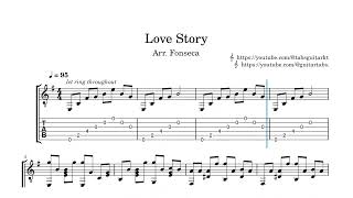 Love Story  Arr Fonseca  TAB [upl. by Fin]