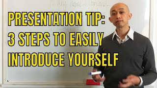 Presentation Tip 3 Steps To Easily Introduce Yourself [upl. by Silvano487]