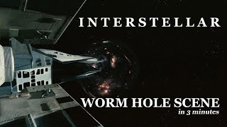 INTERSTELLAR Wormhole scene in 3 minutes 2K  Science amp Universe in Movies with subtitiles [upl. by Notled]