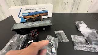 PORMIDO Triple Mirror Dash Cam 12 with Detached Front and in Car Camera Review [upl. by Arie]