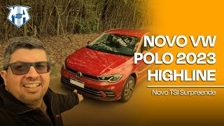 Novo Polo 2023 Highline Novo TSI surpreende [upl. by Ahseyt41]