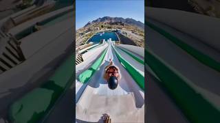 Most Dangerous Water Slides 😱 shorts shortsvideo waterpark waterslide swimming [upl. by Ienttirb]