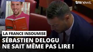 Sébastien Delogu se ridiculise en essayant de lire son discours Le Franck Ribery de la politique [upl. by Islehc]