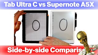 Boox Tab Ultra C vs Supernote A5X Side by Side Comparison E Ink Tablet WC SF1 [upl. by Arquit]