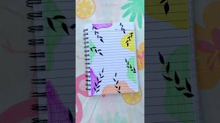 Cute diary designs ideas 🩷✨ Aesthetic diary ideas 💡 art drawing youtubeshorts [upl. by Charbonneau]