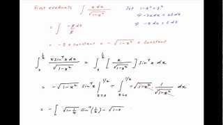 Find the integral of xarcsinx  sqrt  1 squarex  between the limits 0 and 12 [upl. by Bilicki590]