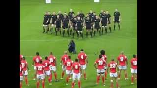 Double Haka  All Black amp Tonga  Coupe du Monde de Rugby 2015 [upl. by Annekcm]