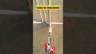 Facing the out swing bowler cricketenthusiast cricketlover cricket funny gopro A2Cricket [upl. by Beetner]