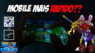 HANDCAM TREINANDO PVP NO MOBILE  Blox fruits [upl. by Tremain]