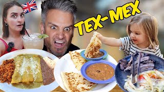 Brits Try REAL TEX MEX For The First Time amp GOT RECOGNISED [upl. by Airdnaed240]