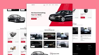 Create a Responsive Car Sale Website Design Using HTML CSS And JavaScript [upl. by Grimbal]