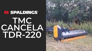 TMC Cancela TDR220 Rear Mtd Mulching Topper [upl. by Gayle]