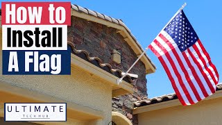 HOW TO INSTALL A FLAG ON A HOUSE QUICK amp EASY SEASONAL DESIGNS INC [upl. by Gerfen]