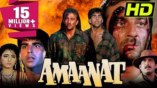 Amaanat HD 1994 Full Hindi Movie  Akshay Kumar Sanjay Dutt Heera Rajagopal Kanchan  अमानत [upl. by Oisangi63]