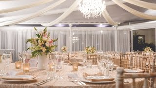 Luxe Geometric Champagne Wedding styled by Enchanted Empire Event Artisans [upl. by Golter]