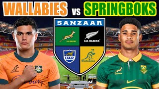 WALLABIES vs SPRINGBOKS 2024 Rugby Championship Live Commentary [upl. by Jinny]