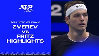 2024 Nitto ATP Finals Zverev vs Fritz Highlights [upl. by Libbi]