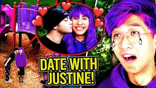 GOING ON A DATE LANKYBOX JUSTINE IN REAL LIFE LANKYBOX GOT MAD [upl. by Onitrof]