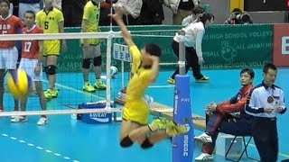 宮浦健人 鎮西 スパイク練習 春高2017 2回戦より Japan volleyball [upl. by Jacquenette520]