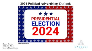 2024 Political Advertising Outlook with Gabelli Funds Hanna Howard [upl. by Parthena]