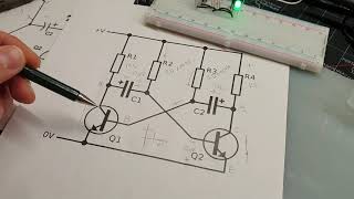 Multivibrador Astable Y FlipFlop  Con Transistores BJT y Mosfet [upl. by Buzzell871]