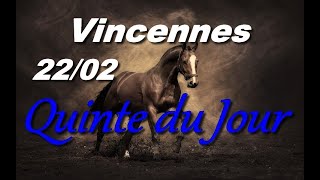 PRONOSTIC PMU QUINTE DU JOUR JEUDI 22 FEVRIER 2024 [upl. by Huntington]