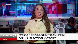 Egyptian president congratulates Donald Trump on US presidential election win [upl. by Anaicul]