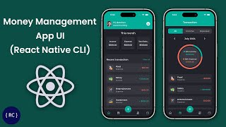 Money Management App UI in React Native CLI  Finance App UI in React Native CLI  Money Tracker [upl. by Sweet905]