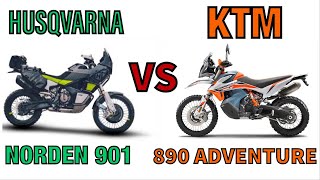 Husqvarna Norden 901 vs KTM 890 Adventure  Which One to Buy [upl. by Yruy]