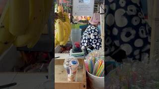 Trying Watermelon Smoothie in Bangkok Thailand [upl. by Enajiram]