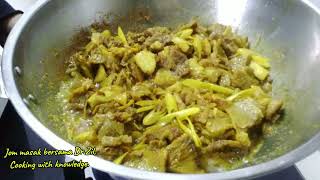 Daging goreng kunyit special [upl. by Ahcas]