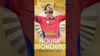 Novak Djokovic GOAT 🐐win Gold medal in Olympics 2024 Paris  Carlos Alcaraz shorts [upl. by Antrim]