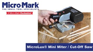 How To Use The MicroLux® Mini Miter  CutOff Saw [upl. by Preiser]