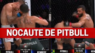 PATRÍCIO PITBULL VENCE POR NOCAUTE E DEFENDE CINTURÃO DO BELLATOR [upl. by Naesar]