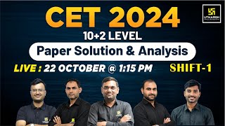 Rajasthan Cet Paper Solution 2024  CET 102 Level Paper Solution amp Analysis  Utkarsh Classes [upl. by Bandler]